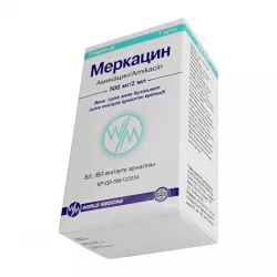 Амикацин уколы (амикацина сульфат) флакон 500мг пор. №1 фото